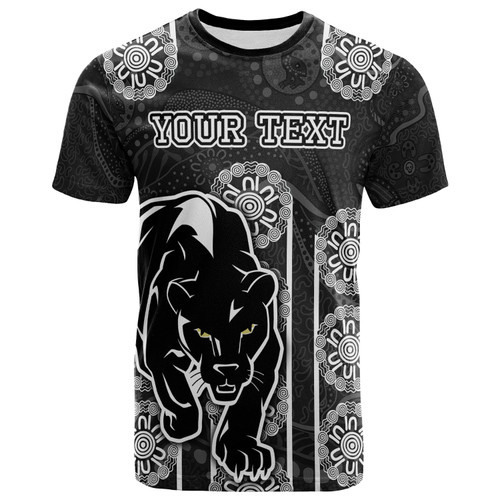 Penrith Panthers T-shirt - Custom Indigenous Panther T-shirt Penrith Panthers T-shirt - Custom Indigenous Panther T-shirt