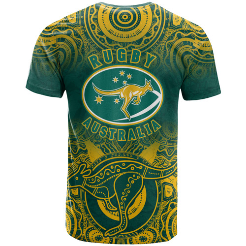 Wallabies Rugby T-shirt - Custom Aboriginal Inspired Wallabies Kangaroo T-shirt Wallabies Rugby T-shirt - Custom Aboriginal Inspired Wallabies Kangaroo T-shirt