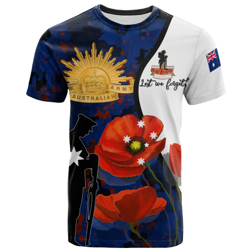 Australia Anzac Day T-Shirt Lest we forget Ver1