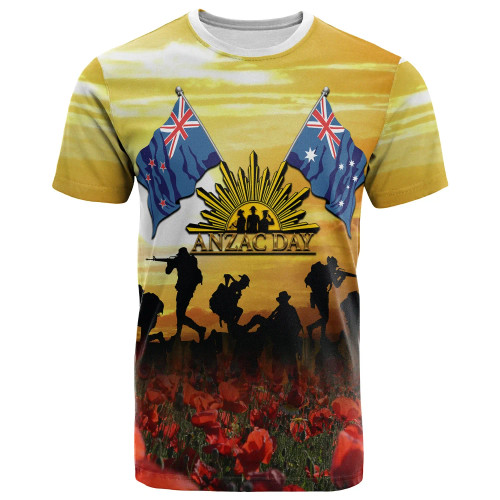 Australia Anzac T-shirt Australian and New Zealand Army Corps