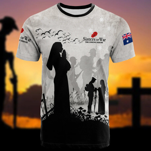 Australia Anzac Day T-Shirt Sisters Of War Ver1