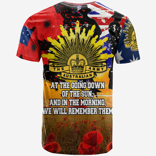 Australia Anzac Day T-shirt - World War II 1939 -1945 Anzac Day Commemoration Poppy T-shirt Australia Anzac Day T-shirt - World War II 1939 -1945 Anzac Day Commemoration Poppy T-shirt