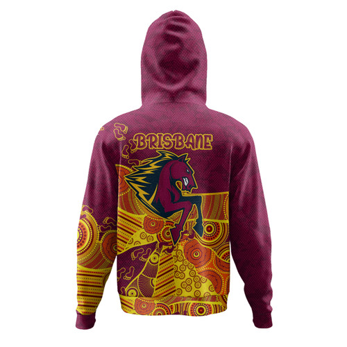Brisbane Broncos Hoodie - Custom Indigenous Broncos Footprints Hoodie Brisbane Broncos Hoodie - Custom Indigenous Broncos Footprints Hoodie