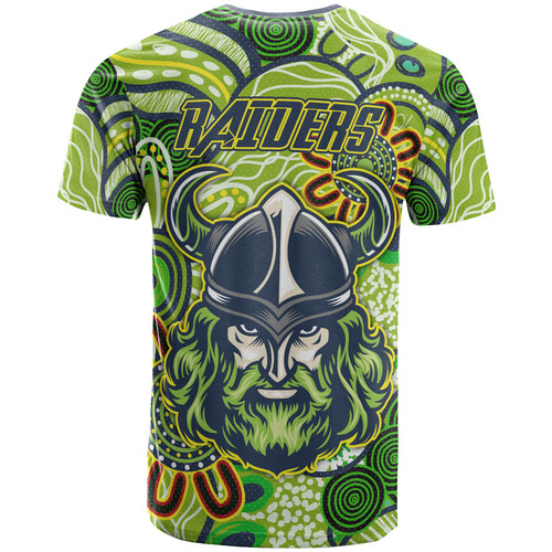 Australia Raiders T-shirt - Custom Aboriginal Inspired Australia Raiders T-shirt Australia Raiders T-shirt - Custom Aboriginal Inspired Australia Raiders T-shirt