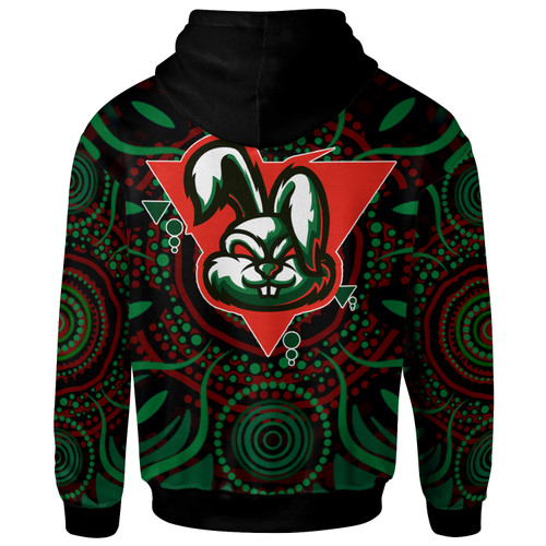 South Sydney Rabbitohs Hoodie - South Sydney Rabbitohs Aboriginal Inspired Hoodie South Sydney Rabbitohs Hoodie - South Sydney Rabbitohs Aboriginal Inspired Hoodie