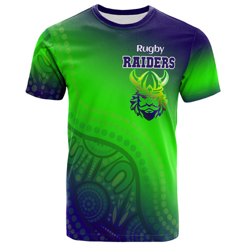 Australia Raiders T-shirt - Custom Australia Raiders Gradient Style T-shirt