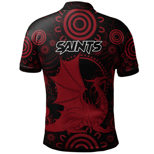 Australia Illawarra and St George Polo Shirt - Custom Indigenous Inspired Saints Polo Shirt