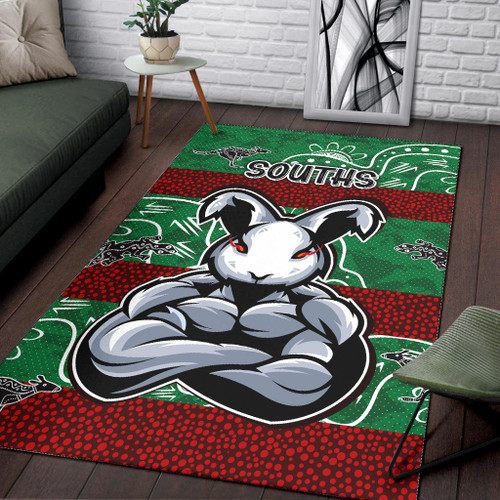 Australia Sydney Area Rug - Custom Indigenous Super Bunnies Area Rug