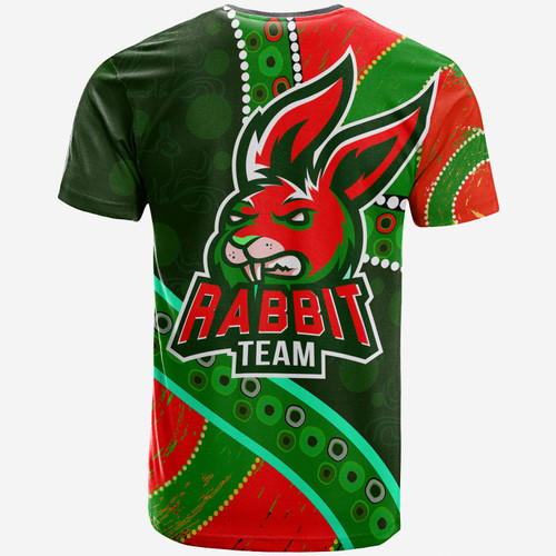 Australia South Sydney Rabbitohs Custom T-shirt - Indigenous Bunnies Power Sport Tribal T-shirt Australia South Sydney Rabbitohs Custom T-shirt - Indigenous Bunnies Power Sport Tribal T-shirt