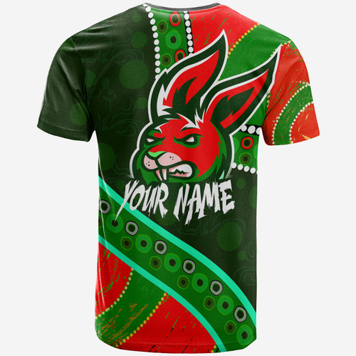 Australia South Sydney Rabbitohs Custom T-shirt - Indigenous Bunnies Power Sport Tribal T-shirt Australia South Sydney Rabbitohs Custom T-shirt - Indigenous Bunnies Power Sport Tribal T-shirt