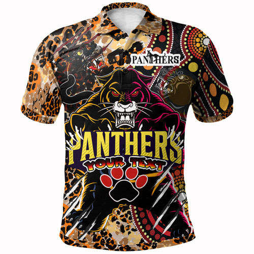 Penrith Panthers Custom Polo Shirt - Indigenous Wild Black Penrith Back To Black Scratch Style Penrith Panthers Custom Polo Shirt - Indigenous Wild Black Penrith Back To Black Scratch Style
