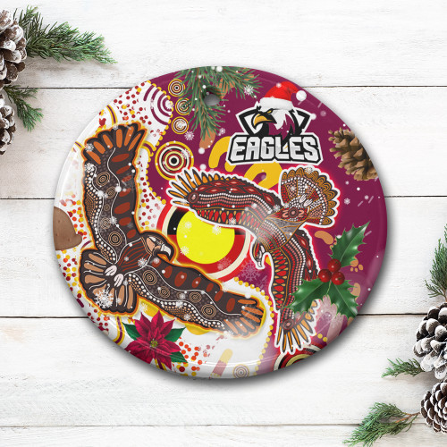 Sydney's Northern Beaches Christmas Ceramic Ornament - Double Sydney's Northern Beaches With Flag Sydney's Northern Beaches Christmas Ceramic Ornament - Double Sydney's Northern Beaches With Flag