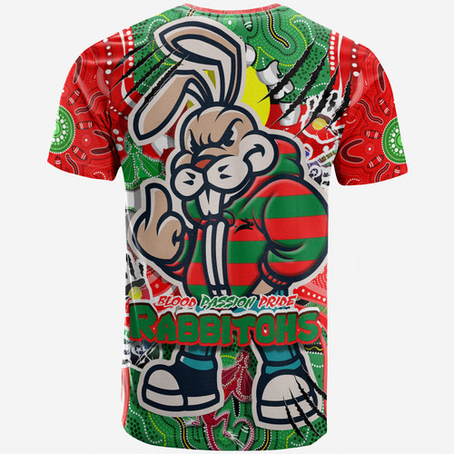 Australia South Sydney Rabbitohs Custom T-shirt - Indigenous Souths Blood, Passion, Pride T-shirt Australia South Sydney Rabbitohs Custom T-shirt - Indigenous Souths Blood, Passion, Pride T-shirt