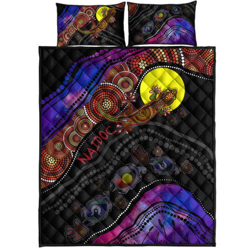 Australia Naidoc Week Custom Quilt Bed Set - Heal Country Indigenous Aboriginal Inspired and Torres Strait Islander Australia Naidoc Week Custom Quilt Bed Set - Heal Country Indigenous Aboriginal Inspired and Torres Strait Islander