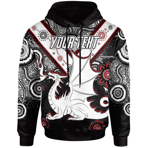 St. George Illawarra Dragons Hoodie - Custom Aboriginal Inspired Dragon Hoodie St. George Illawarra Dragons Hoodie - Custom Aboriginal Inspired Dragon Hoodie