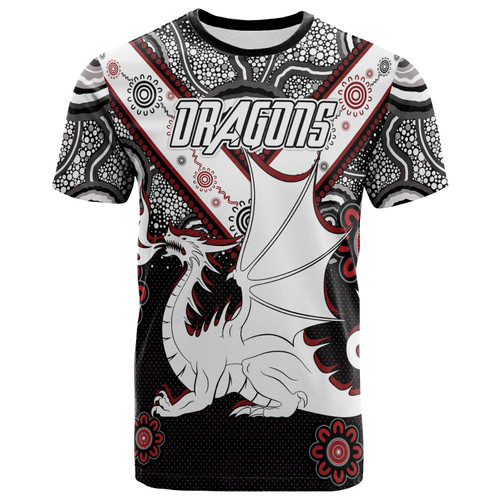 St. George Illawarra Dragons T-shirt - Custom Aboriginal Inspired Dragon T-shirt