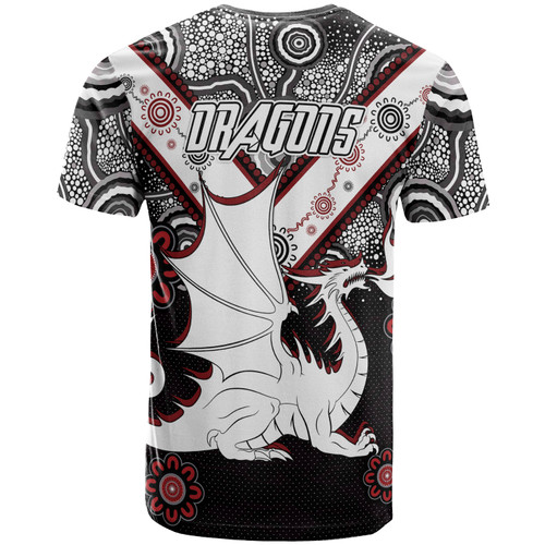 St. George Illawarra Dragons T-shirt - Custom Aboriginal Inspired Dragon T-shirt St. George Illawarra Dragons T-shirt - Custom Aboriginal Inspired Dragon T-shirt