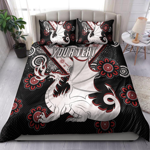 Australia Illawarra and St George Bedding Set - Custom Aboriginal Inspired Dragon Bedding Set Australia Illawarra and St George Bedding Set - Custom Aboriginal Inspired Dragon Bedding Set