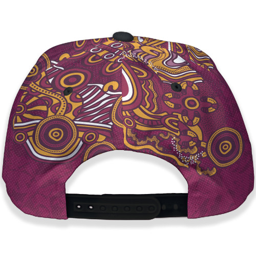 Brisbane Broncos Cap - Custom Super Indigenous Brisbane Broncos Cap