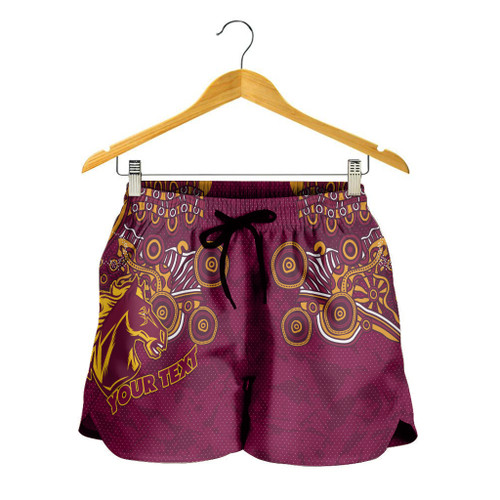 Brisbane Broncos Women Shorts - Custom Super Indigenous Brisbane Broncos Women Shorts