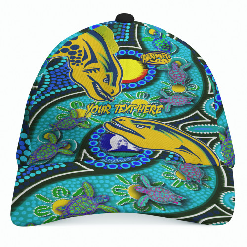 Parramatta Eels Custom Cap - Parramatta Eels Now Or Never Indigenous Culture Flag Dot Art Painting3