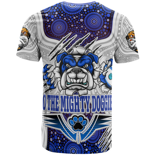 Canterbury-Bankstown Bulldogs Custom T-Shirt - Indigenous Super Doggies Scratch Style Canterbury-Bankstown Bulldogs Custom T-Shirt - Indigenous Super Doggies Scratch Style