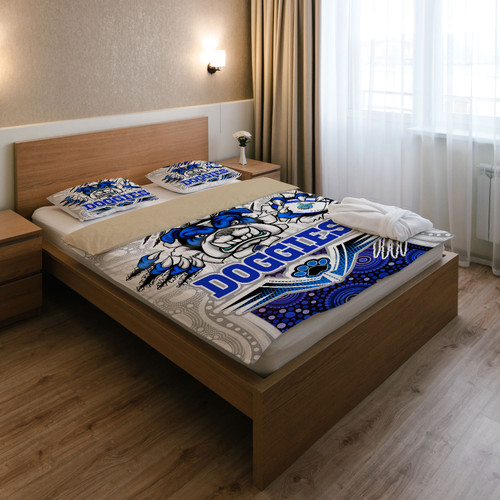 Australia City of Canterbury Bankstown Custom Bedding Set - Indigenous Super Doggies Scratch Style Australia City of Canterbury Bankstown Custom Bedding Set - Indigenous Super Doggies Scratch Style
