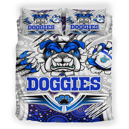 Australia City of Canterbury Bankstown Custom Bedding Set - Indigenous Super Doggies Scratch Style Australia City of Canterbury Bankstown Custom Bedding Set - Indigenous Super Doggies Scratch Style