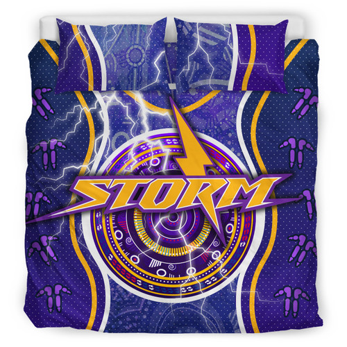 Melbourne Storm Bedding Set - Indigenous Melbourne Storm Bedding Set Melbourne Storm Bedding Set - Indigenous Melbourne Storm Bedding Set