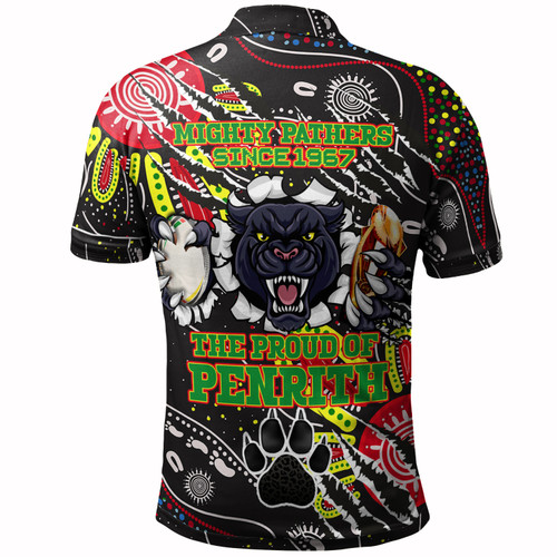 Penrith Panthers Custom Polo Shirt - Mighty Black The Proud Of Penrith Indigenous Scratch Polo Shirt Penrith Panthers Custom Polo Shirt - Mighty Black The Proud Of Penrith Indigenous Scratch Polo Shirt