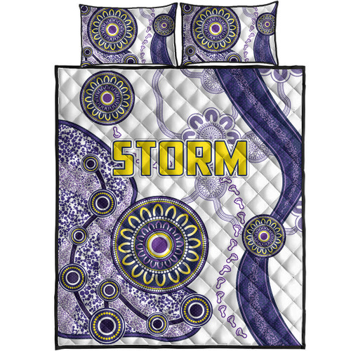 Melbourne Storm Quilt Bed Set - Custom Super Melbourne Storm Quilt Bed Set Melbourne Storm Quilt Bed Set - Custom Super Melbourne Storm Quilt Bed Set
