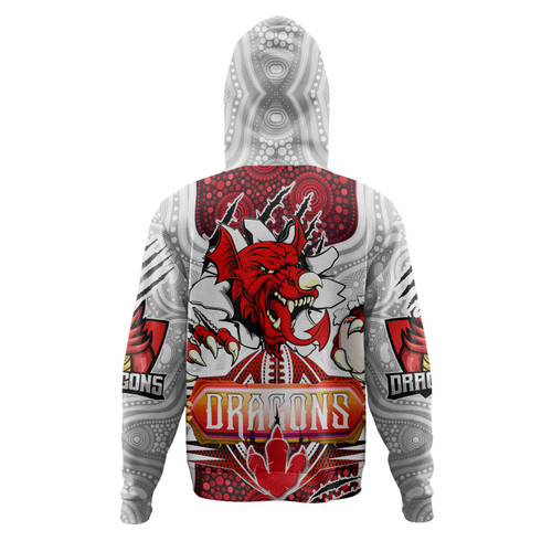 Australia Illawarra and St George Custom Hoodie - Indigenous Super Saints Scratch Style Hoodie Australia Illawarra and St George Custom Hoodie - Indigenous Super Saints Scratch Style Hoodie