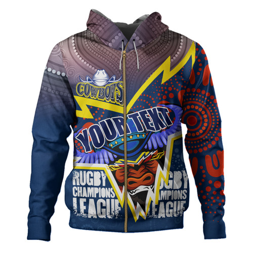 Australia North Queensland Custom Hoodie - Super North Queensland Cows Indigenous Aboriginal Inspired Hoodie Australia North Queensland Custom Hoodie - Super North Queensland Cows Indigenous Aboriginal Inspired Hoodie