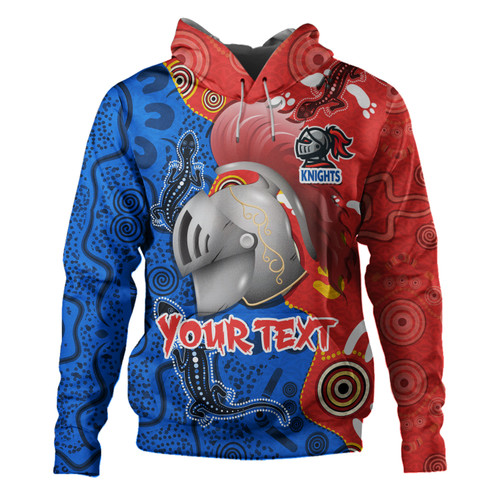 Newcastle Knights Custom Hoodie - Indigenous Newcastle Knights For Life Aboriginal Inspired Hoodie Newcastle Knights Custom Hoodie - Indigenous Newcastle Knights For Life Aboriginal Inspired Hoodie