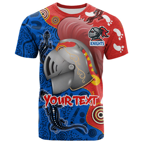 Newcastle Knights Custom T-shirt - Indigenous Newcastle Knights For Life Aboriginal Inspired T-shirt Newcastle Knights Custom T-shirt - Indigenous Newcastle Knights For Life Aboriginal Inspired T-shirt