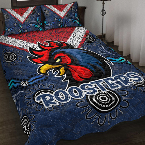 Roosters Rugby Quilt Bed Set - Super Roosters Quilt Bed Set