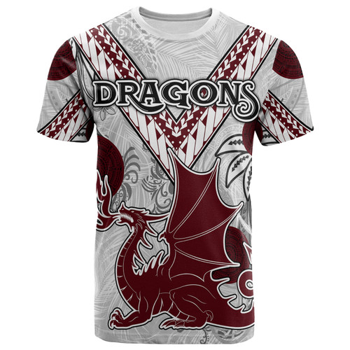 St.George T-shirt - Custom Polynesian Australia Dragons T-shirt