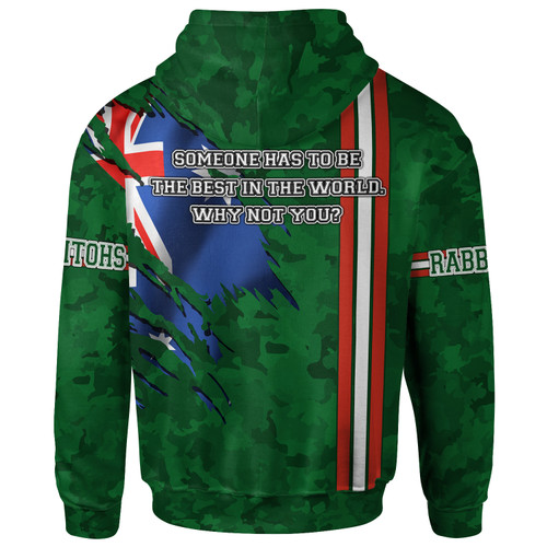 South Sydney Rabbitohs Hoodie - South Sydney Rabbitohs With Camouflage and Australia Flag Hoodie South Sydney Rabbitohs Hoodie - South Sydney Rabbitohs With Camouflage and Australia Flag Hoodie