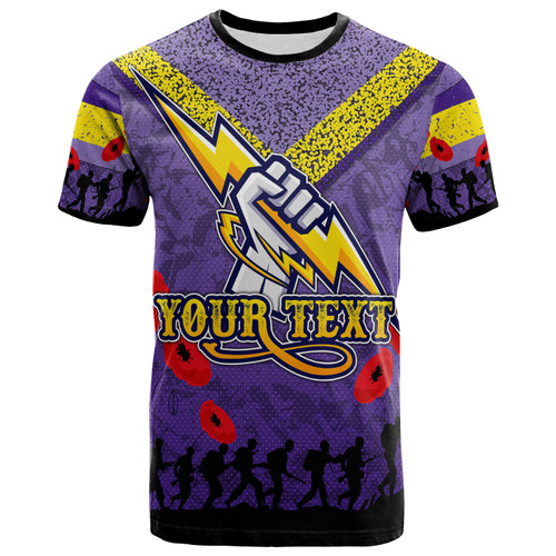 Melbourne Storm T-shirt - Custom Anzac Day Melbourne Storm T-shirt Melbourne Storm T-shirt - Custom Anzac Day Melbourne Storm T-shirt
