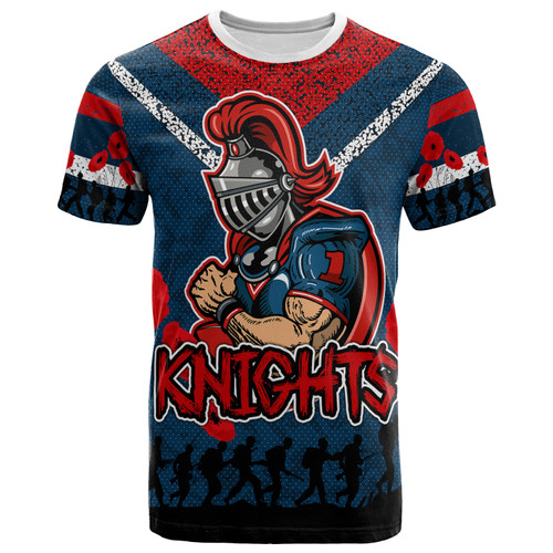 Newcastle Knights T-shirt - Custom Anzac Day Newcastle Knights T-shirt