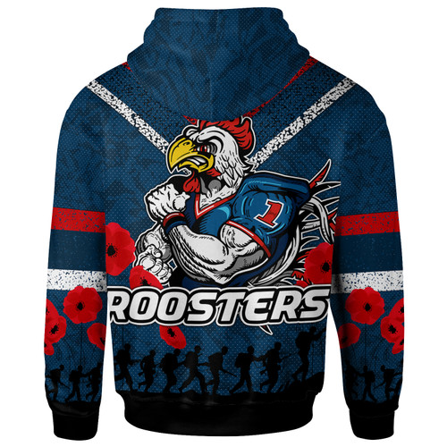 Sydney Roosters Hoodie - Custom Anzac Day Sydney Roosters Hoodie Sydney Roosters Hoodie - Custom Anzac Day Sydney Roosters Hoodie