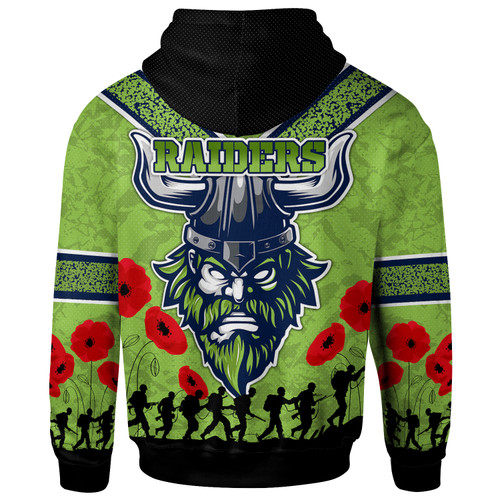Canberra Raiders Hoodie - Custom Anzac Day Canberra Raiders Hoodie Canberra Raiders Hoodie - Custom Anzac Day Canberra Raiders Hoodie