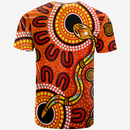 Australia Aboriginal Dreamtime Custom T-Shirt - Indigenous Rainbow Serpent Australia Aboriginal Dreamtime Custom T-Shirt - Indigenous Rainbow Serpent