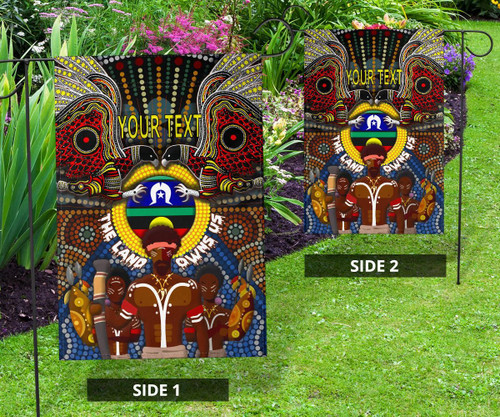 Custom Australia The Land Owns Us Garden Flag