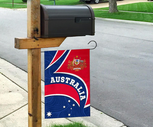 Australia Garden Flag - Australia Coat Of Arms National Color Australia Garden Flag - Australia Coat Of Arms National Color