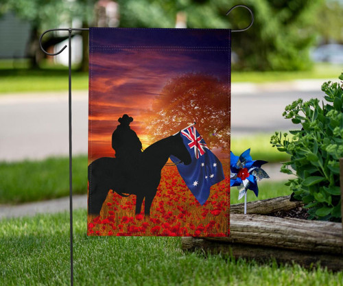 Australia Anzac Day Garden Flag - Lest We Forget Ver01 Australia Anzac Day Garden Flag - Lest We Forget Ver01