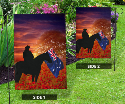 Australia Anzac Day Garden Flag - Lest We Forget Ver01 Australia Anzac Day Garden Flag - Lest We Forget Ver01