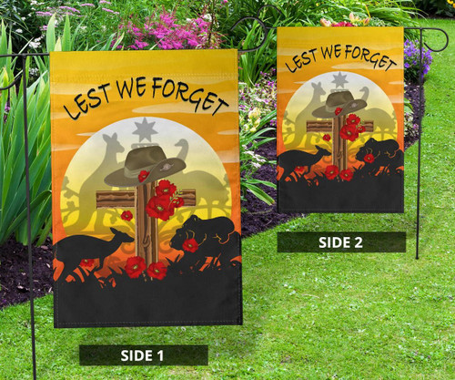 Australia Garden Flag Anzac Day - Dawn Service
