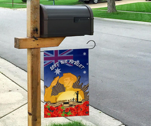 Australia Anzac Day Garden Flag - Anzac Day And Soldiers Australia Anzac Day Garden Flag - Anzac Day And Soldiers