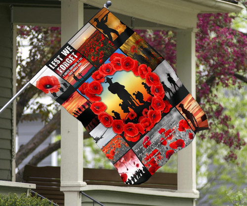 Australia Anzac Garden Flag - Always Remember Australia Soldiers Australia Anzac Garden Flag - Always Remember Australia Soldiers
